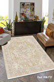 Pamuk Dokuma Taban Kaymaz Yıkanabilir Vintage  Desenli  Salon Halısı Mutfak Halısı Koridor Halısı