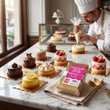 Çift Renkli Malaga Pasta Altlığı 50 Adet Dekoratif Pasta Sunum Kartonu