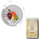 Callebaut 823 Sütlü Çikolata W2 Beyaz Çikolata Damla 1 Kg