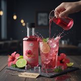Hibiskus Kokteyl Şurubu 300 CC – Yoğun Aromalı İçecek,Kahve ve Tatlı Şurubu
