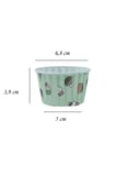 Efe Pastacılık Mint Yeşili Dondurma Desenli Muffin Kalıbı Kağıt 50x39 mm