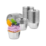 Efe Pastacılık Muffin Kalıbı Gümüş Metalize Kağıt 50x39 mm 25'li
