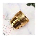 Efe Pastacılık Gold Altın Sarısı Parlak Metalize Kağıt Muffin Kalıbı 25'li