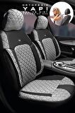 Dacia Duster Suv 2018 Aracınıza Uyumlu Koltuk Kılıfı Jakar Deri Gri