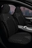 Toyota Auris - 2 Hatchback 2013 Aracınıza Uyumlu Koltuk Kılıfı Jakar Deri Siyah