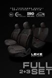 Hyundai Tuscon Elite Suv 2021 3 Parça Bütün Aracınıza Uyumlu Koltuk Kılıfı Luxe Serisi Siyah Krmz