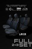 Hyundai Tuscon Elite Suv 2021 3 Parça Bütün Aracınıza Uyumlu Koltuk Kılıfı Luxe Serisi Siyah Mavi