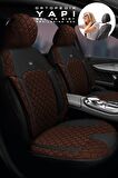 Seat Leon Station Station Vagon 2016 Aracınıza Uyumlu Koltuk Kılıfı Jakar Deri Taba