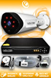 ELITCAM 1 Kameralı Uzay 1 Dış Kamera Set 320 GB HDD Full HD Gece Görüşlü Güvenlik Kamerası Sistemi