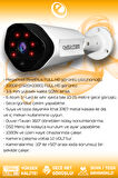 ELITCAM 3 Kameralı Uzay 2 İç Kamera Set 100 GB HDD Full HD Gece Görüşlü Güvenlik Kamerası Sistemi