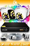 ELITCAM 3 Kameralı Kare 2 İç Kamera Set HDD'siz Full HD Renkli Gece Görüşlü Güvenlik Kamerası Sistemi