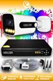 ELITCAM 1 Kameralı Zebra 1 Dış Kamera Set HDD'siz Full HD Renkli Gece Görüşlü Güvenlik Kamerası Sistemi