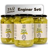 3'lü Bebek Enginar Konserve - Baby Enginar Kalbi (Yemeğe Hazır) - 3 Adet * 650 Gr.