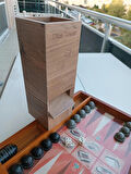 ElisGiftStore Zar Kulesi, Dice Tower, Tavla Zarı Kulesi, Tavla Takımı Aksesuarı, Tavla Zarı EH037