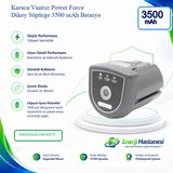 Karaca Vantuz Power Force Dikey Süpürge 3500 mAh Batarya