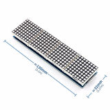 MAX7219 4lü Dot Matrix Modül 64 Nokta Led Ekran 5V 8x8 Matris