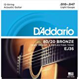 D’addario EJ36 Akustik Gitar Tel Seti