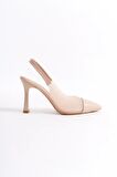 New Angel 897 Kadın Arkası Açık Şeffaf Detaylı Stiletto