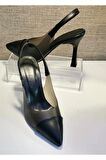New Angel 897 Kadın Arkası Açık Şeffaf Detaylı Stiletto