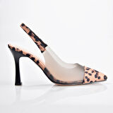New Angel 897 Kadın Arkası Açık Şeffaf Detaylı Stiletto