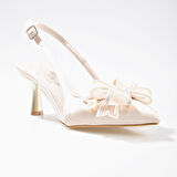 Miss Jena Kadın Fiyonklu Kısa Topuk Stiletto