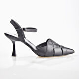 Nish Exclusive 2431 Kadın Hakiki Deri Topuklu Ayakkabı