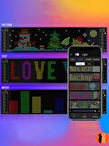 Telefon App Kontrollü Programlanabilir Araba Led Ekranı, Uzaktan kumandalı Kayan Yazı Emoji Led