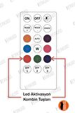 Uzaktan Kumandalı Çakar Led Kumandası / RF Wireless Kumanda / Yedek Kumanda