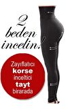 2 Beden Incelten Yüksek Bel Tayt Korse