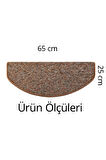 Oval Bukle Halıdan Alınlıklı Basamak Ve Merdiven Paspası - Kahve / Adet Olarak Satılır