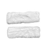 Peluş Seyahat Emniyet Kemer Pedi Kılıfı 2'li Beyaz