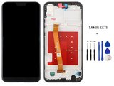 Huawei Uyumlu P20 Lite Lcd Ekran Dokunmatik Orijinal Kalite ÇITALI SİYAH + TAMİR SETİ