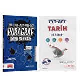 Limit TYT AYT Tarih El Kitabı ve AKM Paragraf Soru Bankası Seti 2 Kitap