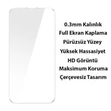 Baseus Glitter iPhone 14 6.1 Renkli Kenar Silikon Kılıf + Tempered Ekran Koruyucu Set-(5775)