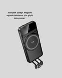 Kablosuz 15W Şarj Destekli 10000 mAh Taşınabilir Powerbank – Hızlı Şarj Özellikli
