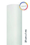 Mat Beyaz Yapışkanlı Kaplama Folyosu  37 cm  x 1 mt