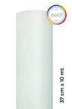 Mat Beyaz Yapışkanlı Kaplama Folyosu  37 cm  x 10 mt