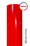 Parlak Kırmızı Yapışkanlı Kaplama Folyosu 122 CM X 3 MT