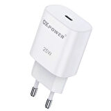 OX Power Iphone, Samsung, Xiaomi Orijinal Türkiye Garantili Typ-C Hızlı 25W Şarj Adaptörü