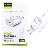 OXpower IPHONE ŞARJ ADAPTÖRÜ VE DATA KABLOSU TYP-C TO LİGHTNİNG 20W