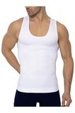 Beyaz Erkek Korse Shapewear Atlet Göbek Ve Göğüs Toparlayıcı Dik Duruş Sıkılaştırıcı Fit