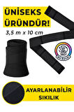 Waist Wrap Kum Saati Etkili Bel Korse Ayarlanabilir Dolamalı Toparlayıcı Sıkılaştırıcı Bel Bandı Siyah - Unisex