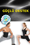Waist Wrap Kum Saati Etkili Bel Korse Ayarlanabilir Dolamalı Toparlayıcı Sıkılaştırıcı Bel Bandı Siyah - Unisex