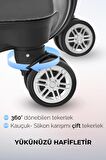 Polo&Sky Elmas Model Füme Renk Orta Boy Valiz