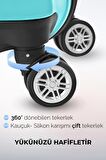 Polo&Sky Elmas Model Su Yeşili Orta Boy Valiz