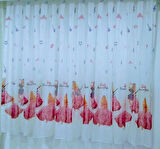 TAÇ LİSANSLI BARBIE THE PRINCESS THE POPSTAR TÜL PERDE-180 cm x 200 cm-Pilesiz