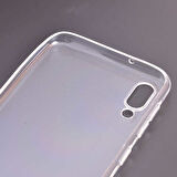 Samsung Galaxy M10 Uyumlu kamera korumalı Yumuşak Dokulu ve Şık Koruma Şeffaf Kılıf