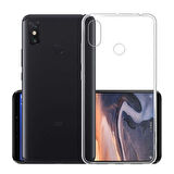 Xiaomi Mi Max 3 Uyumlu kamera korumalı Yumuşak Dokulu ve Şık Koruma Şeffaf Kılıf