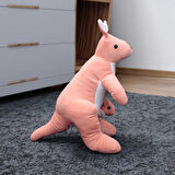 Peluş Yavrulu Kanguru 45CM Somon