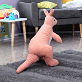 Peluş Yavrulu Kanguru 45CM Somon
